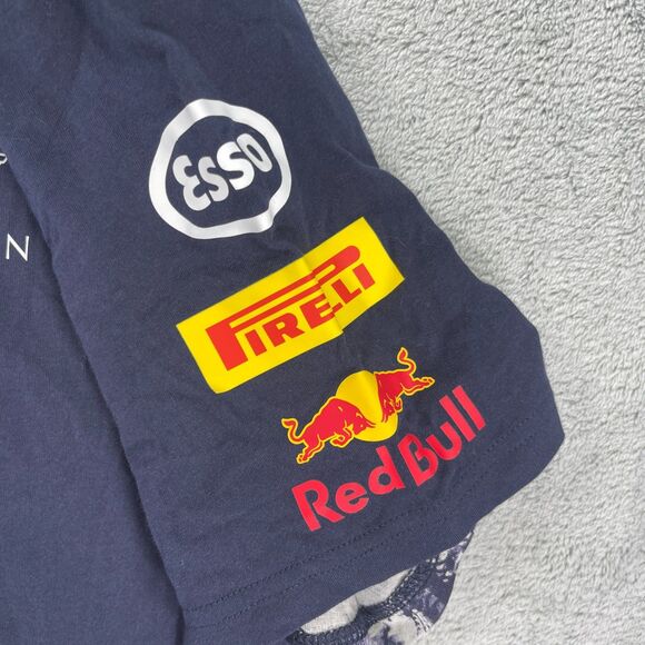 Puma Red Bull Racing Formula 1 Team T Shirt Mens XL Night Sky Mobil 1 Dry Cell - Picture 6 of 16
